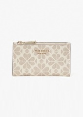 Kate Spade Spade Flower Coated Canvas Small Slim Bifold Wallet