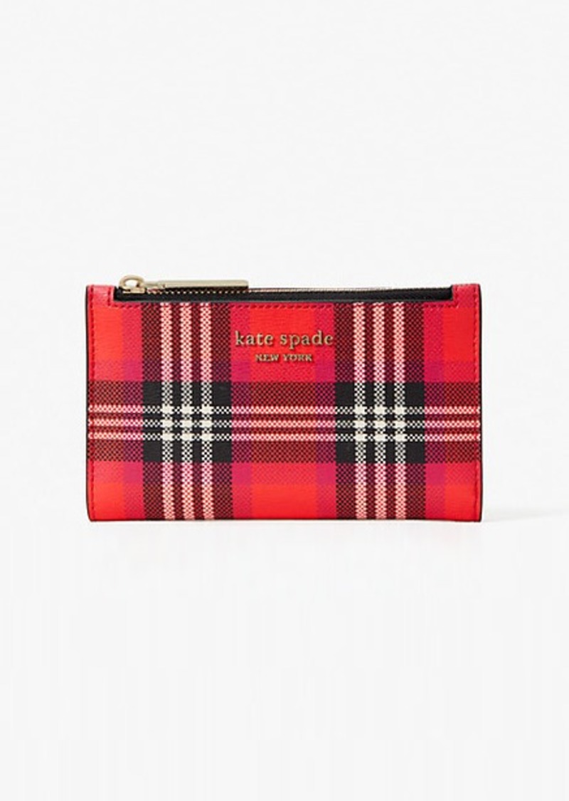 kate spade checkered wallet