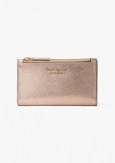 Kate Spade Spencer Metallic Small Slim Bifold Wallet
