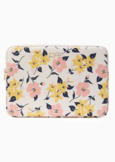 Kate Spade Staci Lily Blooms Universal Laptop Sleeve