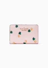 Kate Spade Staci Medium Pineapple Compact Bifold Wallet