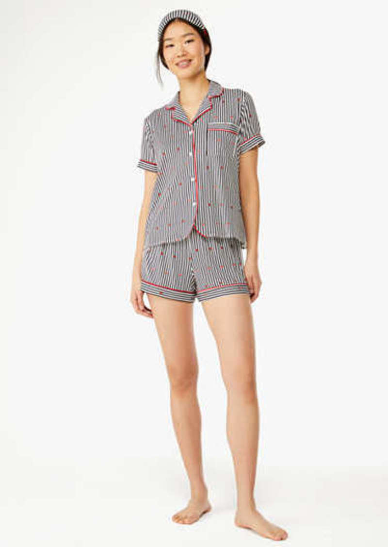 Kate Spade Strawberry Stripe Pajama Set