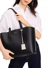 Kate Spade Suite Crossgrain Leather Work Tote Bag