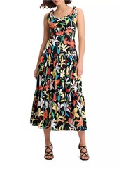 Kate Spade Summer Lilies Newport Midi-Dress