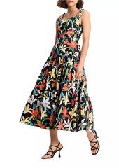 Kate Spade Summer Lilies Newport Midi-Dress