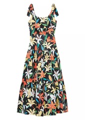 Kate Spade Summer Lilies Newport Midi-Dress