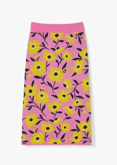 Kate Spade Sunshine Floral Embellished Pencil Skirt
