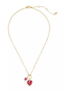 Kate Spade Sweetheart Goldtone & Cubic Zirconia Pendant Necklace