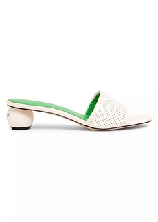 Kate Spade Tee Time Leather Mule Sandals