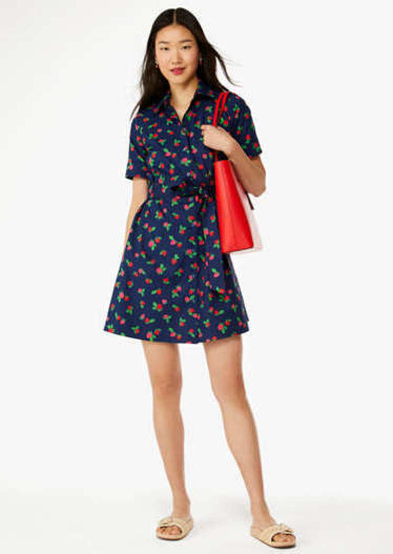 Kate Spade Tossed Strawberry Shirtdress