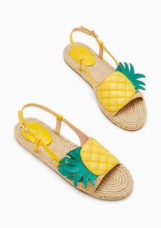 Kate Spade Tropical Pineapple Flat Sandals