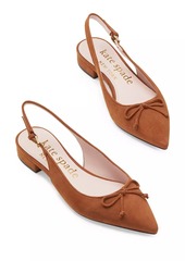 Kate Spade Veronica Bow-Detailed Suede Flats