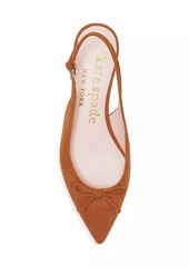 Kate Spade Veronica Bow-Detailed Suede Flats