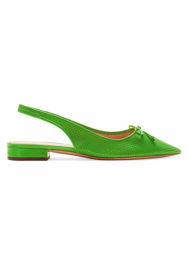 Kate Spade Veronica Perforated Leather Slingback Mules