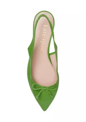 Kate Spade Veronica Perforated Leather Slingback Mules