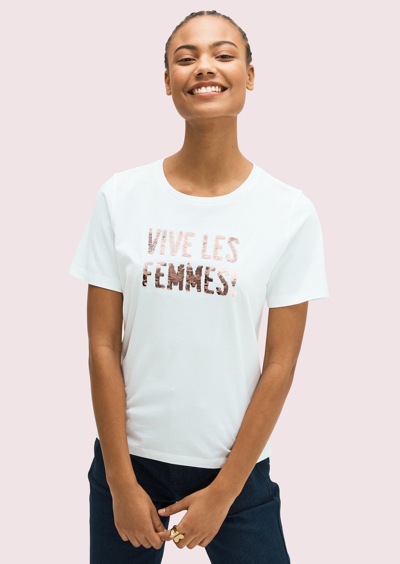 Kate Spade vive les femmes tee | Tops