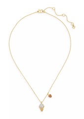 Kate Spade What A Snack Goldtone, Cubic Zirconia & Glass Necklace