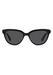 Kate Spade New York cayennes 54mm cat eye sunglasses in Black/Grey Polar at Nordstrom Rack
