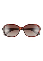 Kate Spade New York izabella 55mm gradient oval sunglasses in Dark Havana/Brown Gradient at Nordstrom Rack