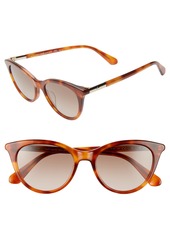 Women's Kate Spade New York Janalynns 51mm Gradient Cat Eye Sunglasses - Brown