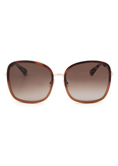 Kate Spade New York paola 59mm gradient square sunglasses in Dark Havana/Brown Gradient at Nordstrom Rack