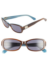 kate spade new york paxton2 53mm polarized sunglasses in Havana Blue at Nordstrom