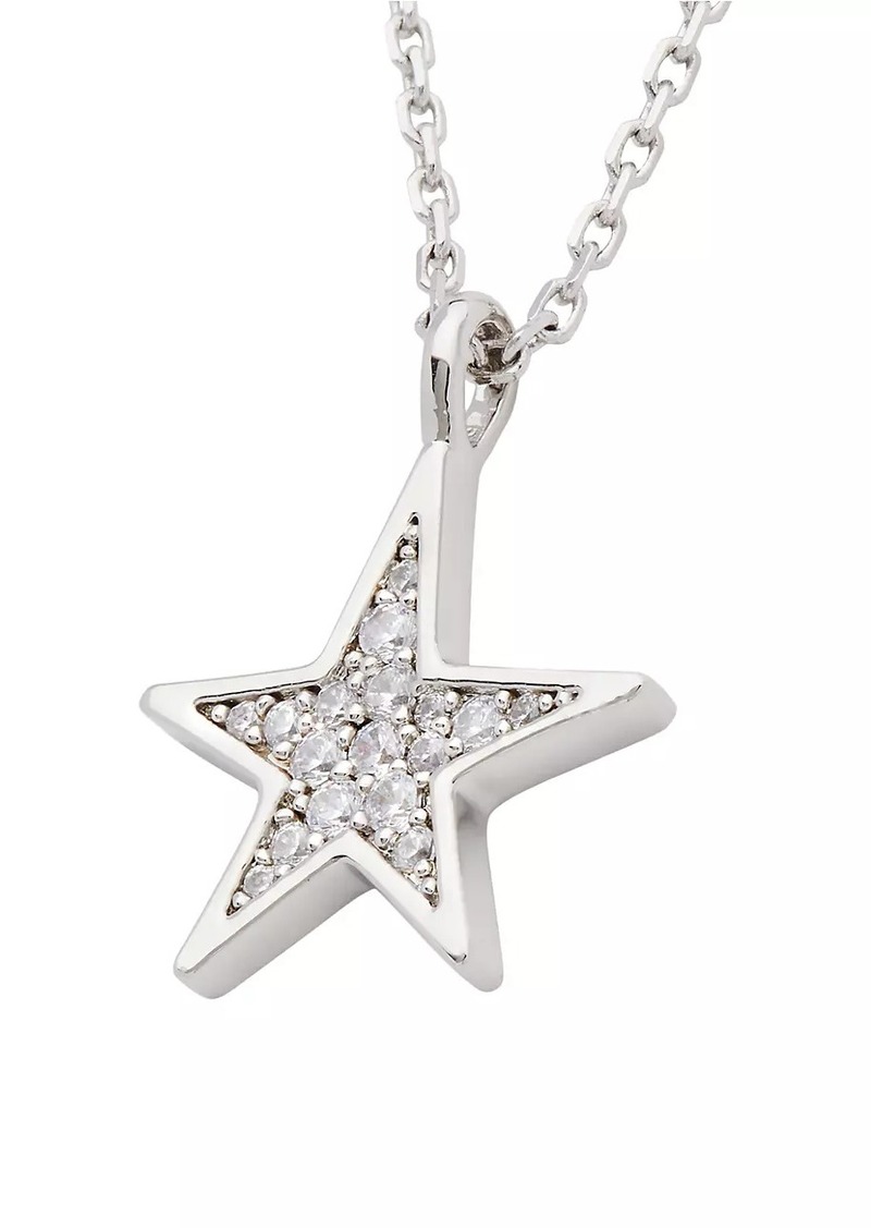 Kate Spade You're A Star Silvertone & Cubic Zirconia Pendant Necklace