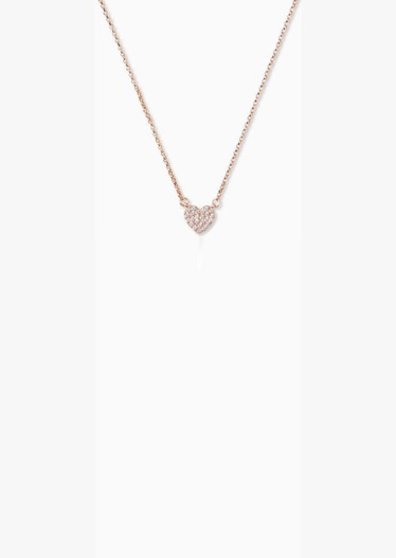 Kate Spade Yours Truly Pave Heart Mini Pendant Necklace