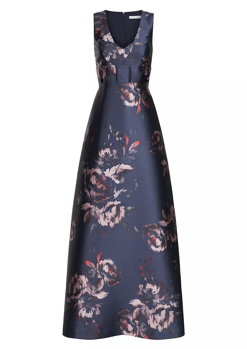 Kay Unger New York Alexandra Rose Print Gown