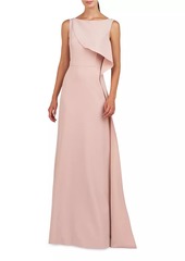 Kay Unger New York Anabella Draped Ruffle Gown