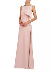 Kay Unger New York Anabella Draped Ruffle Gown
