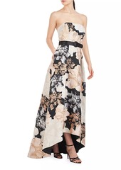 Kay Unger New York Bella Strapless High-Low Gown