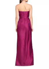 Kay Unger New York Caroline Metallic Column Gown