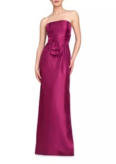 Kay Unger New York Caroline Metallic Column Gown