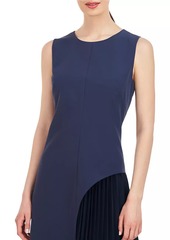 Kay Unger New York Danette Crepe Sleeveless Midi-Dress