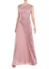 Kay Unger New York Dianna Layered Lace Gown