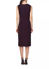 Kay Unger New York Ellery Embellished Sleeveless Midi-Dress