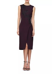 Kay Unger New York Ellery Embellished Sleeveless Midi-Dress