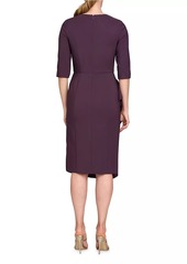 Kay Unger New York Esther Stretch Crêpe Cocktail Dress