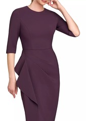 Kay Unger New York Esther Stretch Crêpe Cocktail Dress