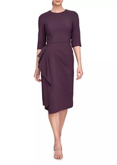 Kay Unger New York Esther Stretch Crêpe Cocktail Dress