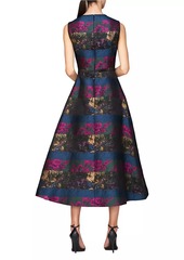 Kay Unger New York Faye Painterly Jacquard Cocktail Dress