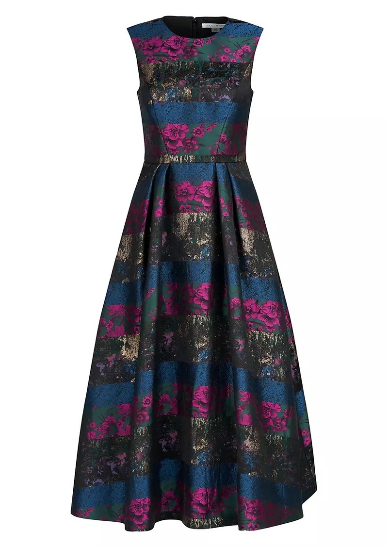 Kay Unger New York Faye Painterly Jacquard Cocktail Dress