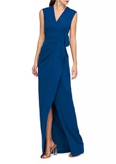 Kay Unger New York Frances Crêpe Column Gown