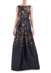 Kay Unger New York Genevieve Floral Gown