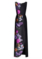 Kay Unger New York Helene Peony Bouquet Column Gown