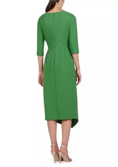 Kay Unger New York Joelle Ruffled Midi-Dress