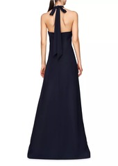 Kay Unger New York Josephina Column Halterneck Gown