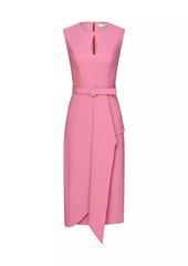 Kay Unger New York Kamala Crêpe Midi-Dress