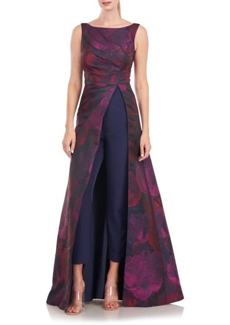 Kay Unger New York Kay Unger Indira Floral Maxi Jumpsuit